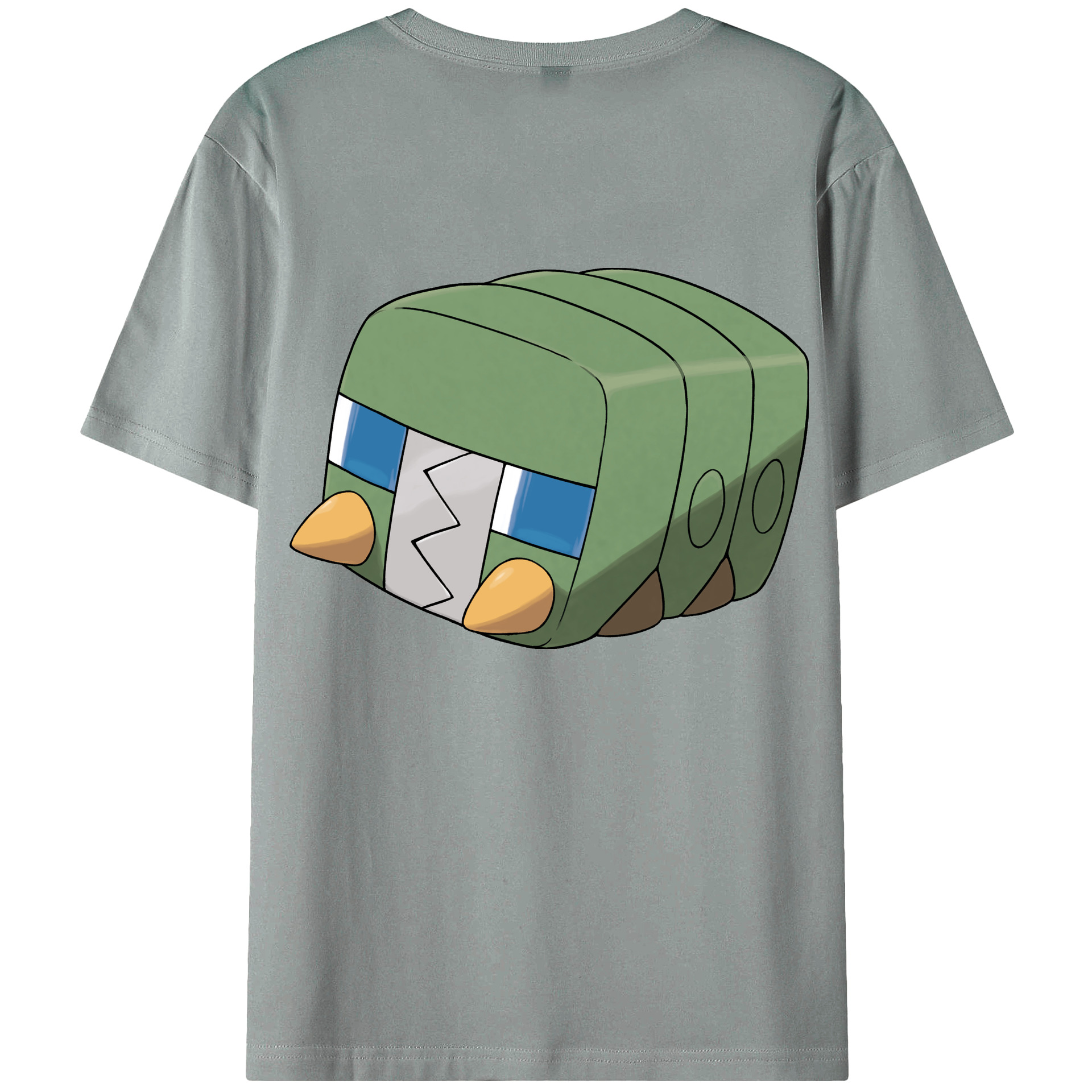 （画像用） ポケットモンスター Pokémon 綿100％ メンズ半袖Tシャツ（バックプリント） 通気性